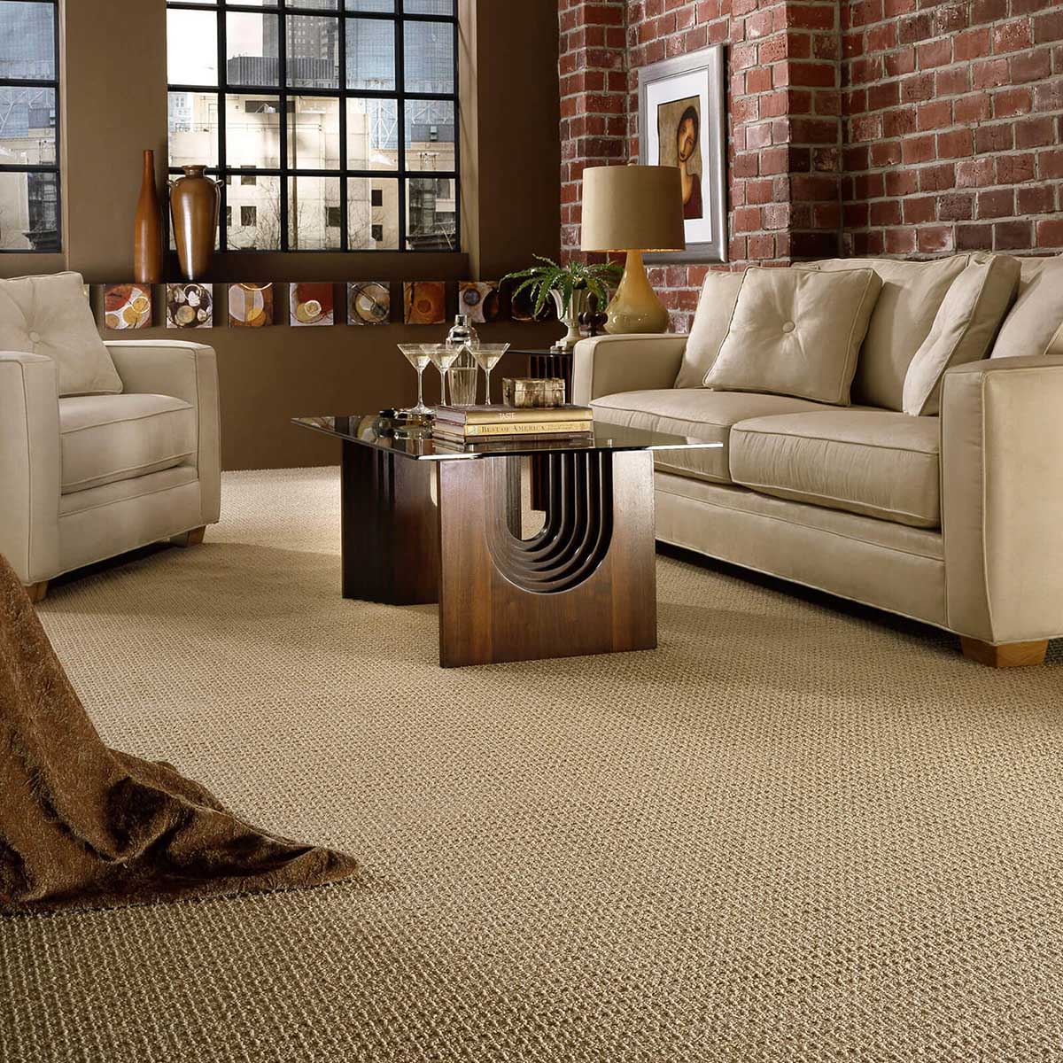 Living room carpet floor | Baker Valley Floors